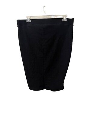 Torrid Black Midi Pencil Skirt Size 2 Stretch Waistband Office Wear